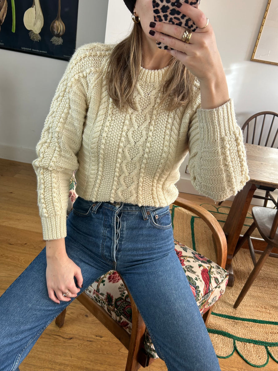 Cable Knit Jumper - S
