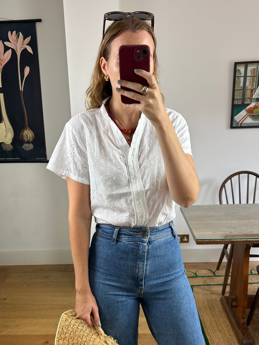 Broderie Anglaise Blouse - M