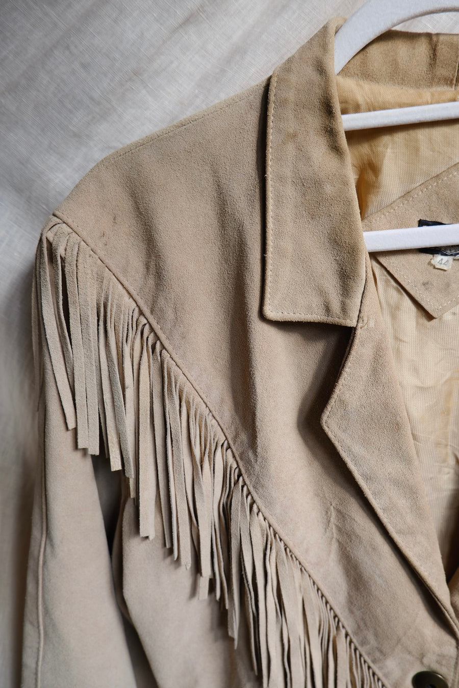 Cropped Suede Tassel Jacket - S-M