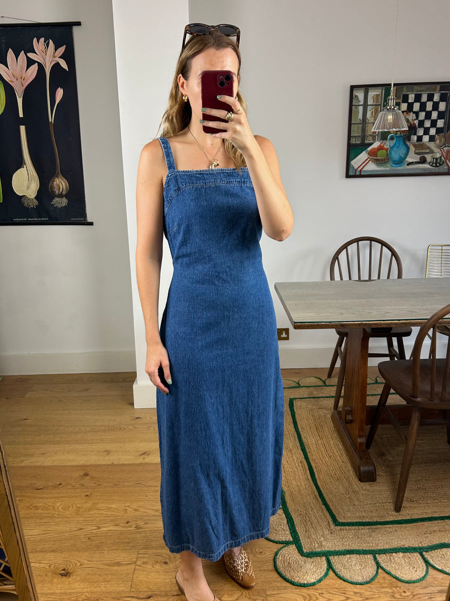 Denim Maxi Dress - UK 10