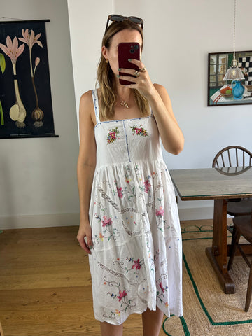 Reworked Embroidered Dress - UK 8