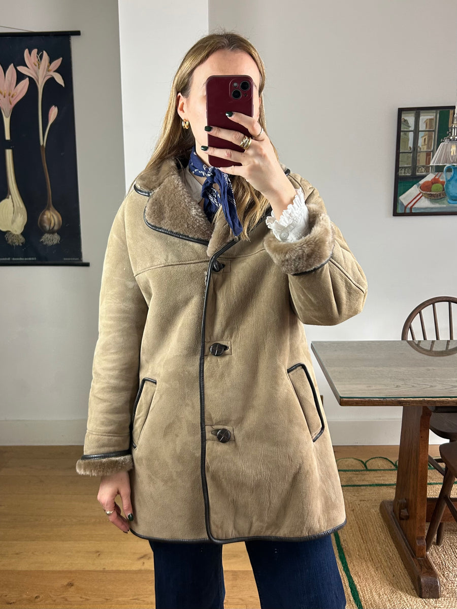 Suede Sheepskin Coat - S