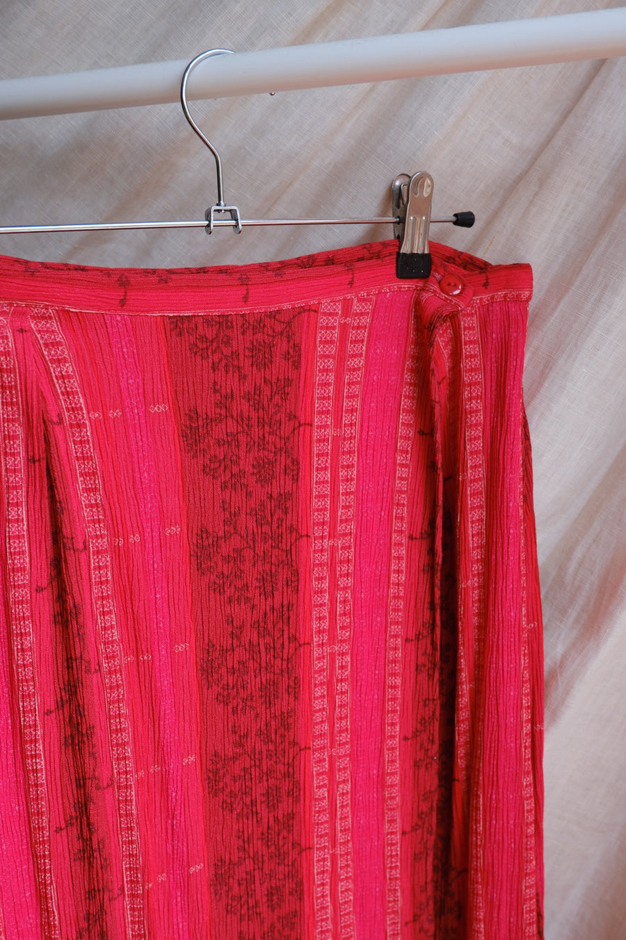 Red Wrap Skirt - UK 8/10