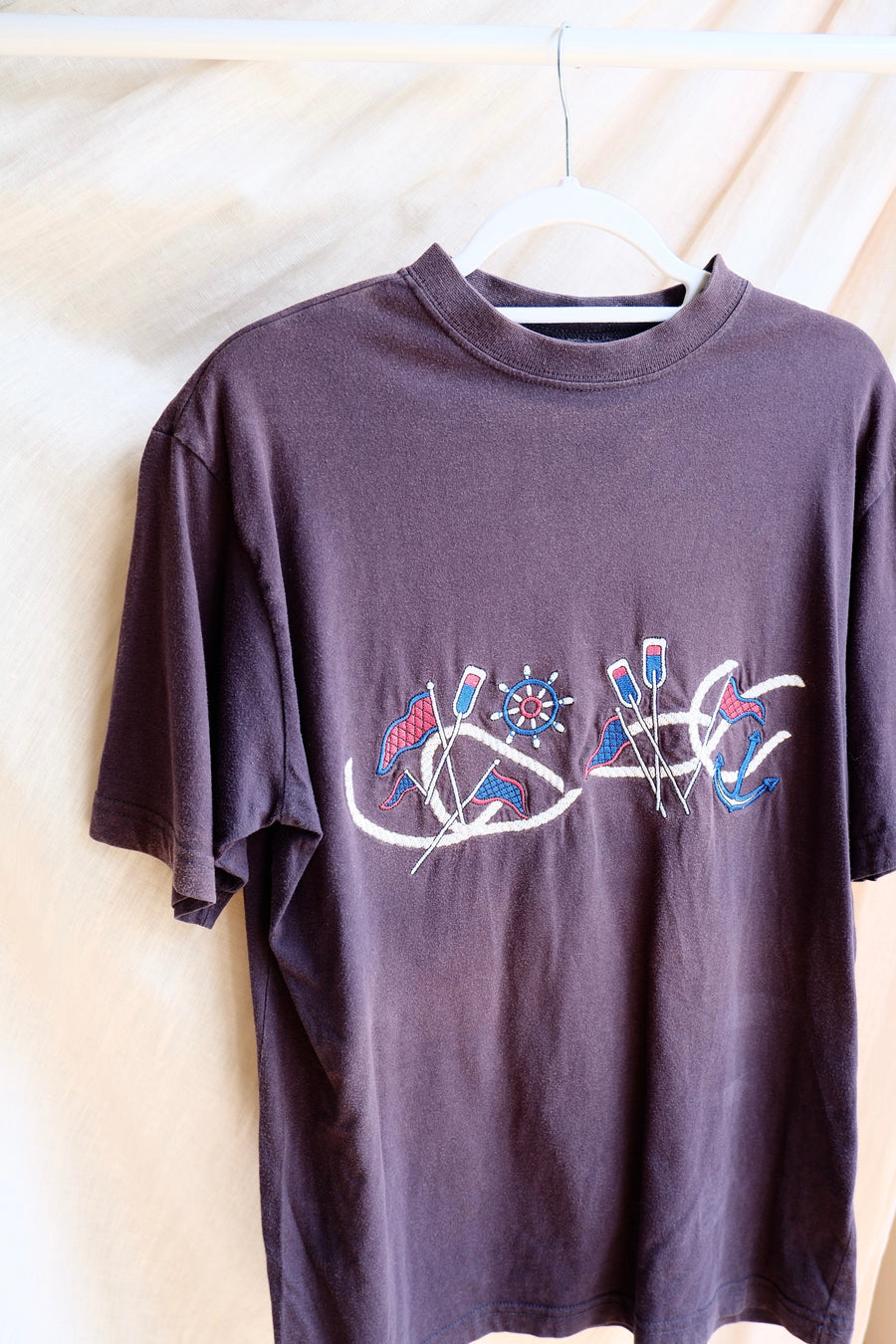 Sailing Embroidered T-Shirt - M