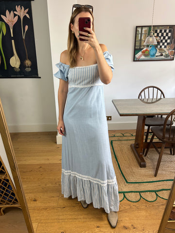 Blue Prairie Dress - UK 8