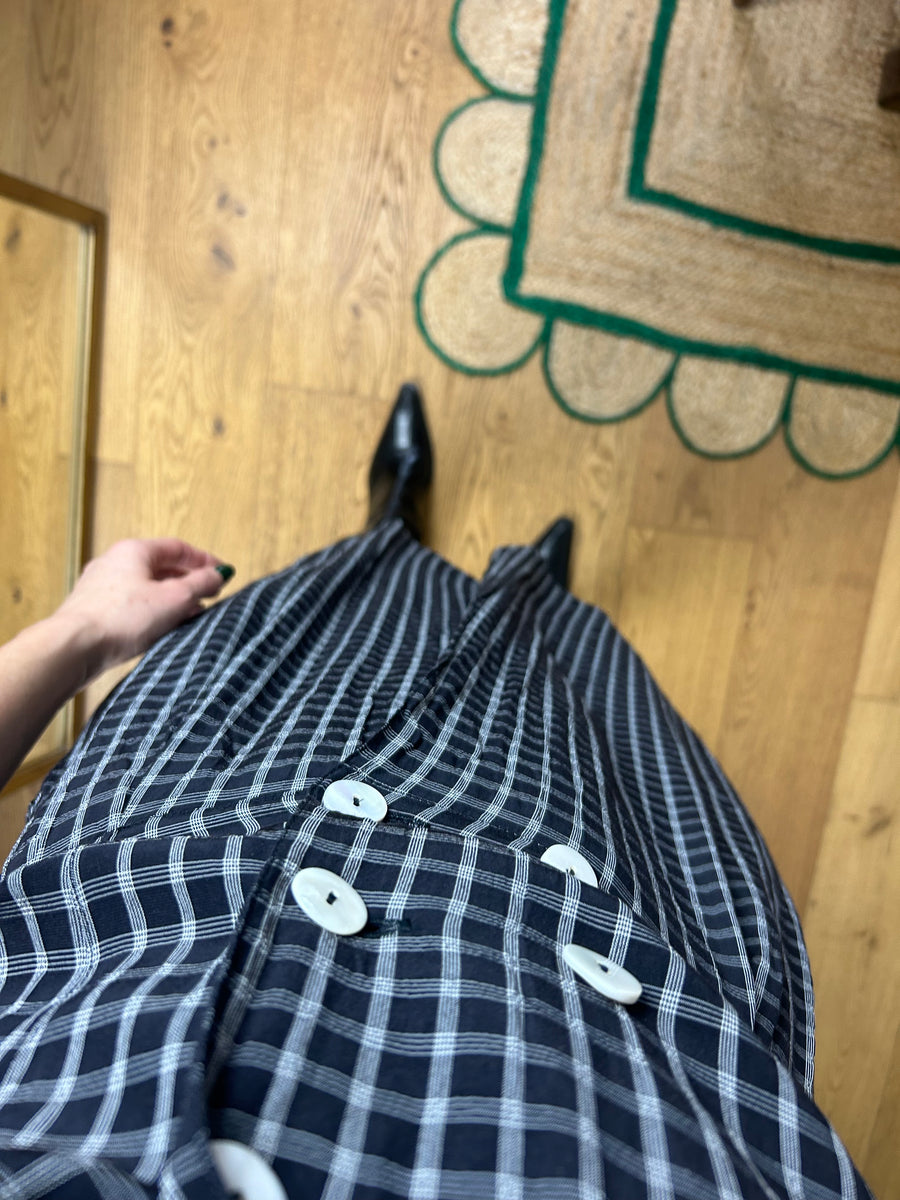 Black Check Dress - UK 10/12