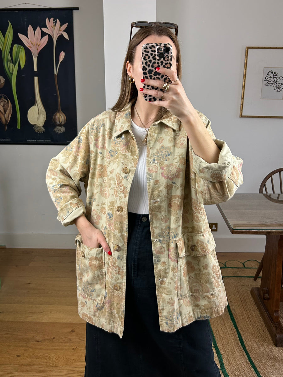Floral Chore Jacket - L