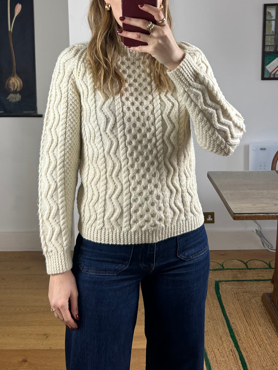 Cable Knit Jumper - S