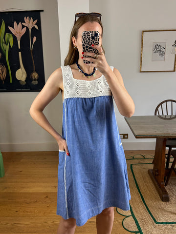 Crochet Smock Dress - UK 8-12