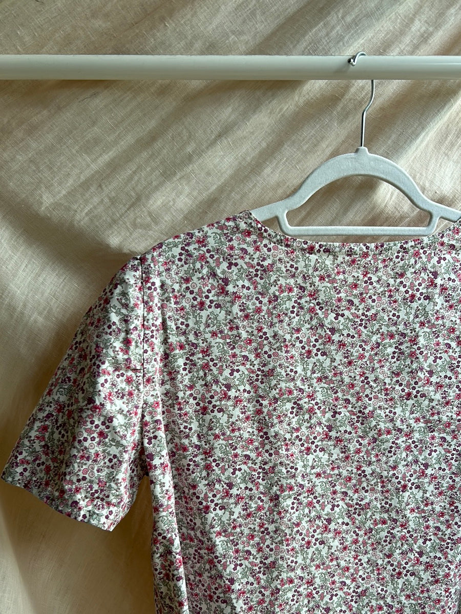 Floral Cotton T-Shirt - M