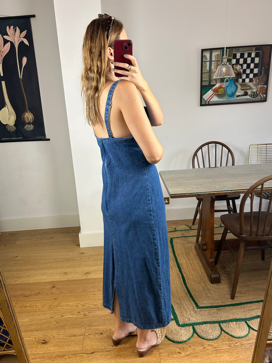 Denim Maxi Dress - UK 10