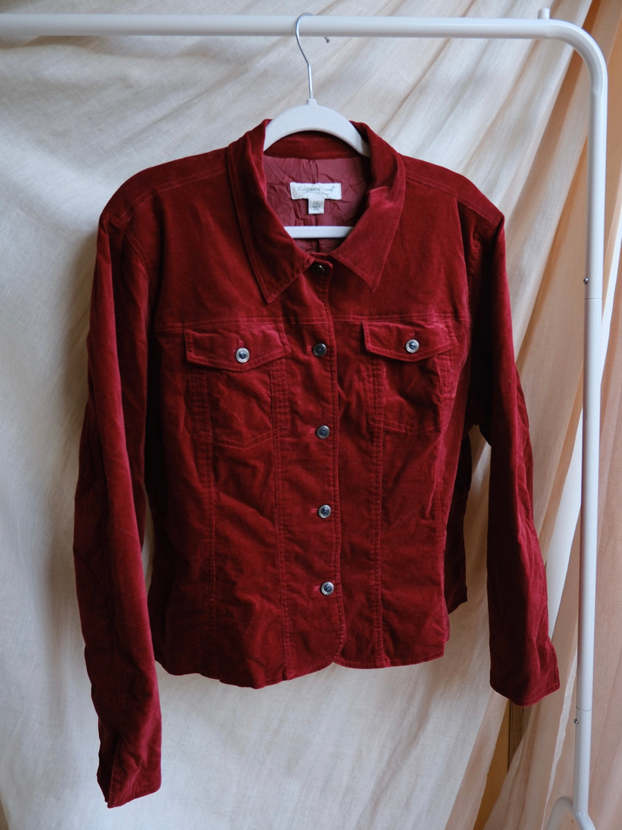 Red Velvet Jacket - M-L