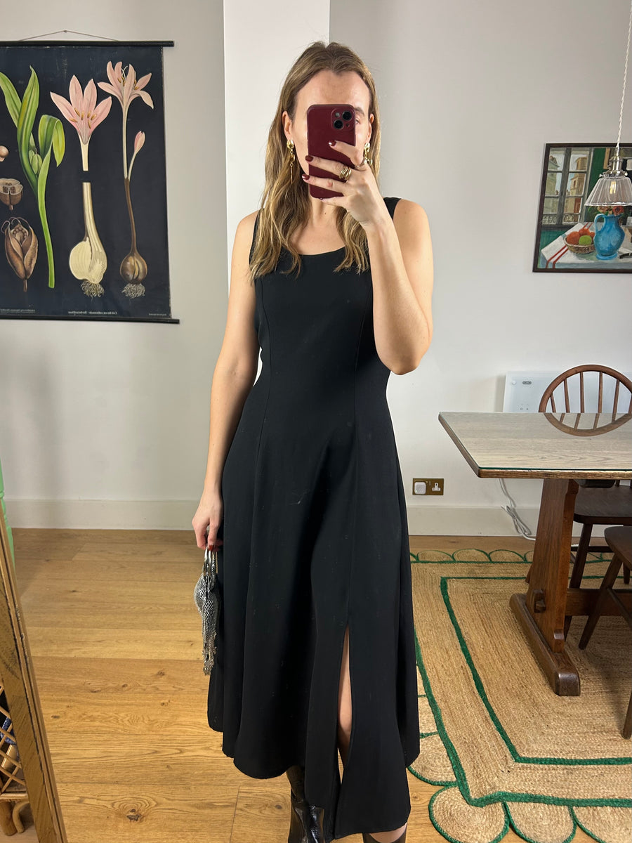 Black Midi Dress - UK 12