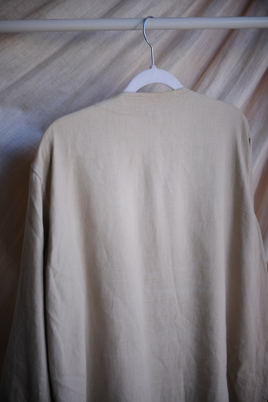 Beige Linen Jacket - L