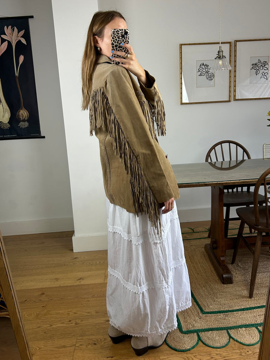 Suede Tassel Jacket - S