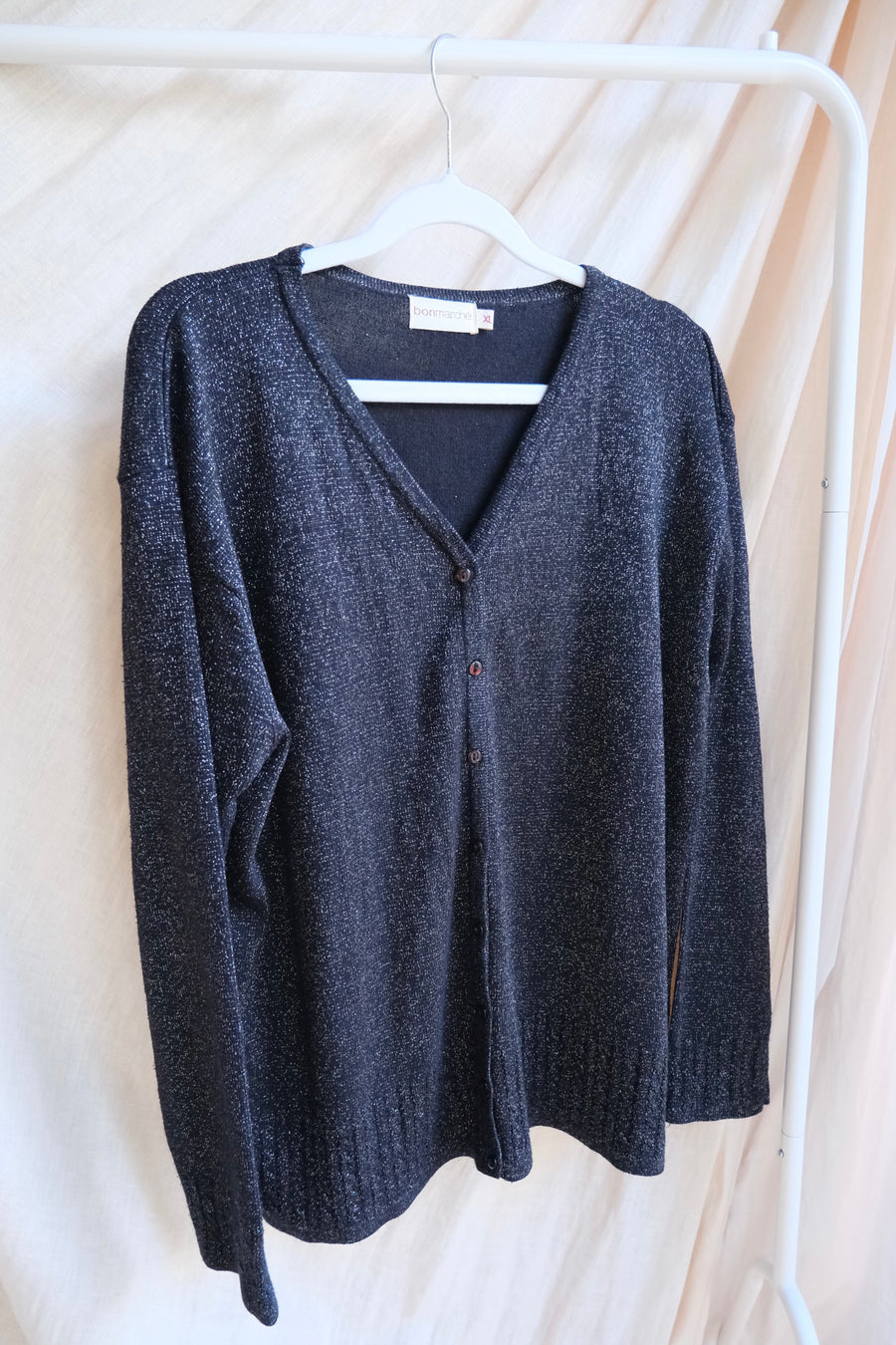 Glitter & Beaded Cardigan - L