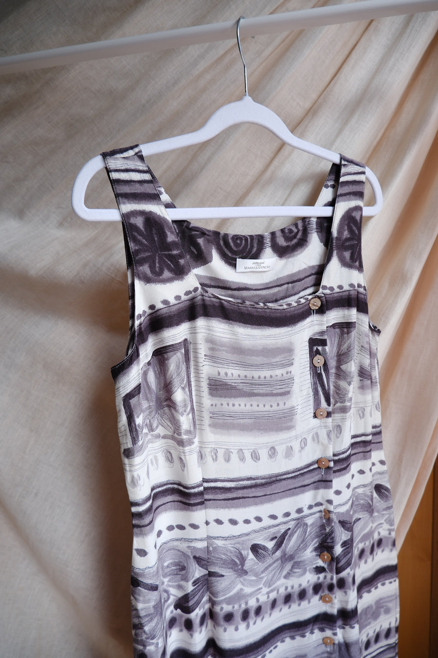 Patterned Maxi Dress - UK 12