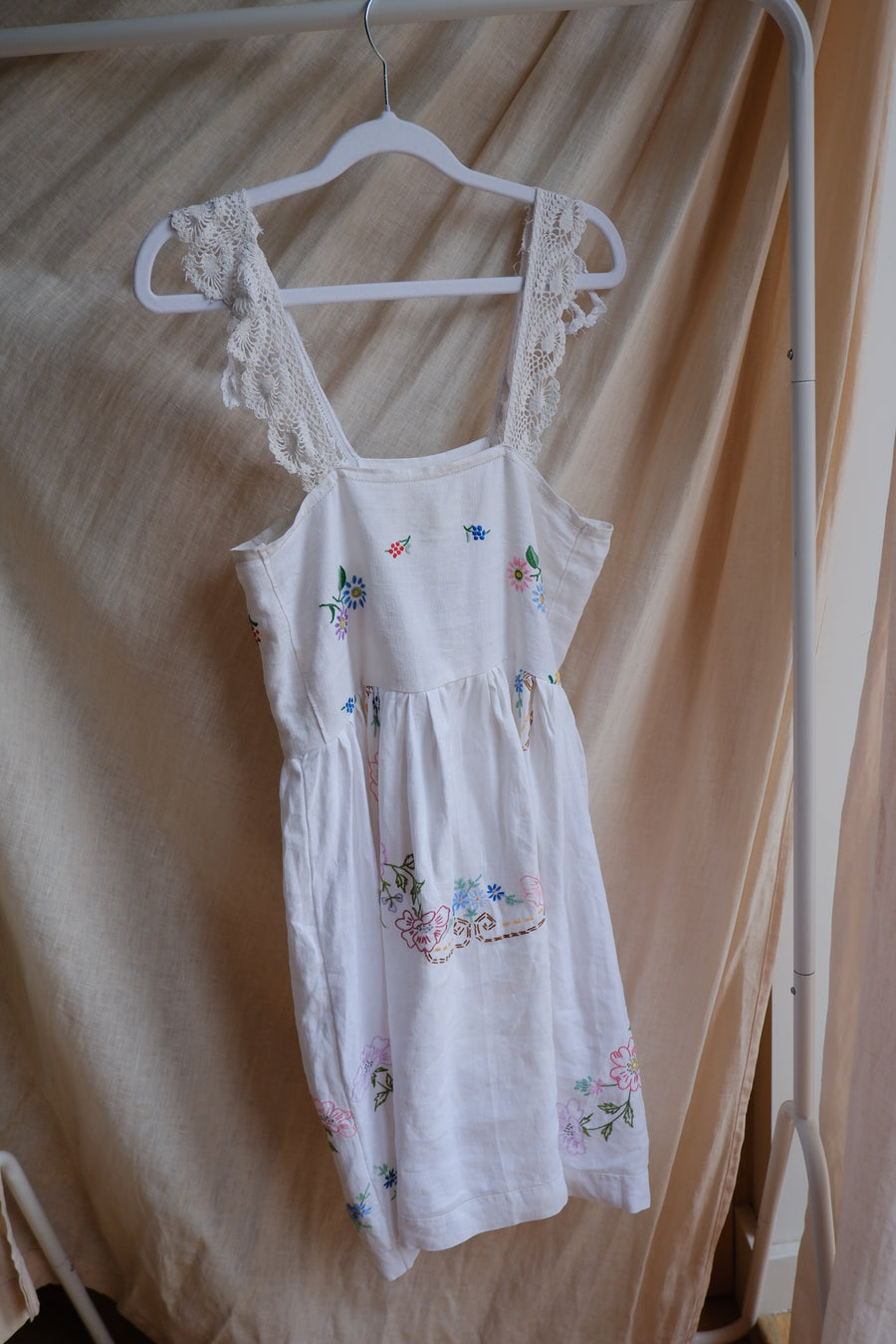 Reworked Embroidered Dress - UK 8