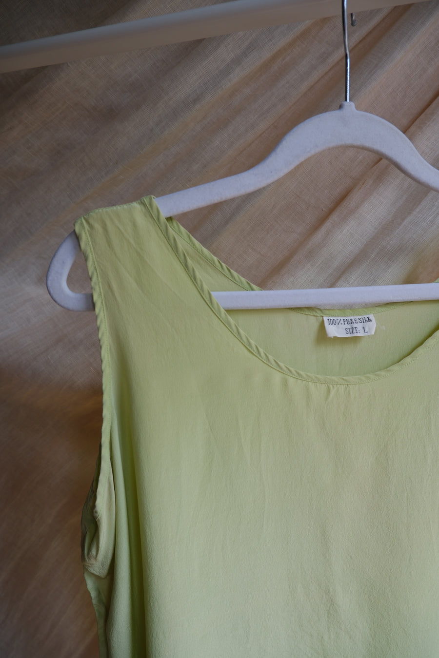 Green Silk Vest - M