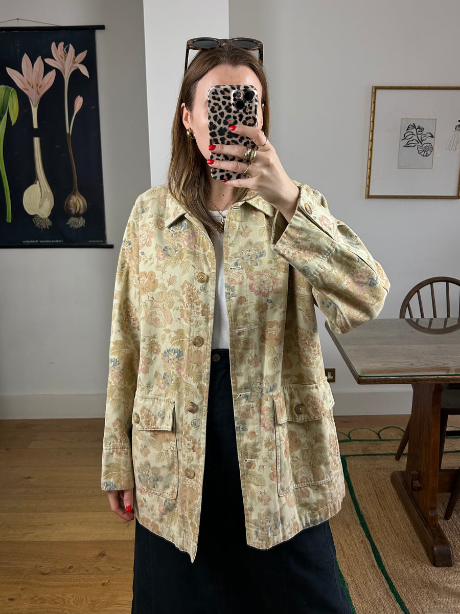 Floral Chore Jacket - L