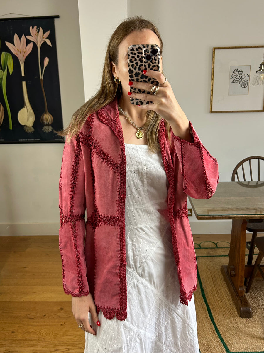 Suede & Crochet Jacket - XS/S