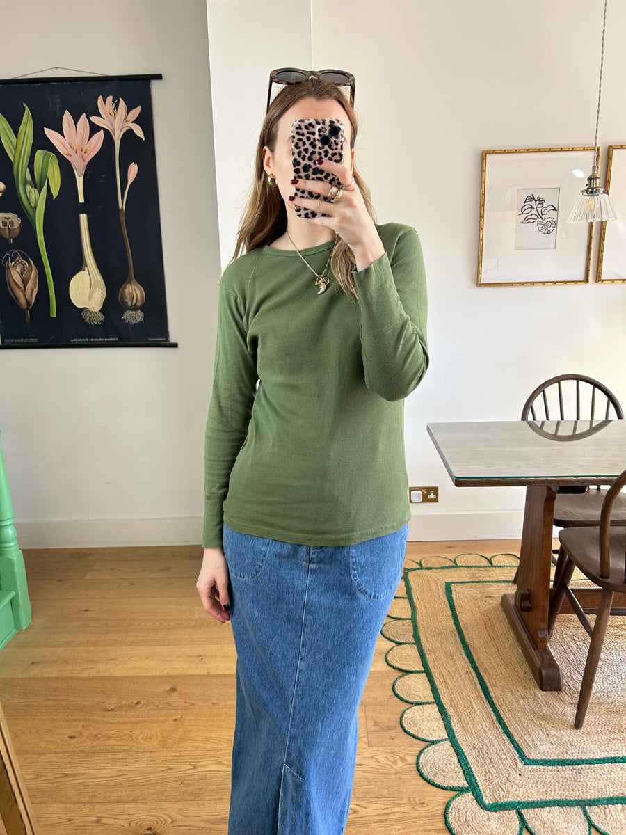 Olive Army T-Shirt - S