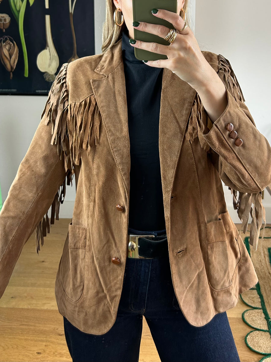 Suede Tassel Jacket - S