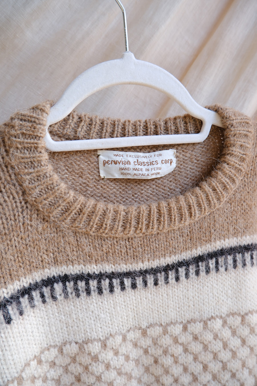 Peruvian Wool Jumper - M