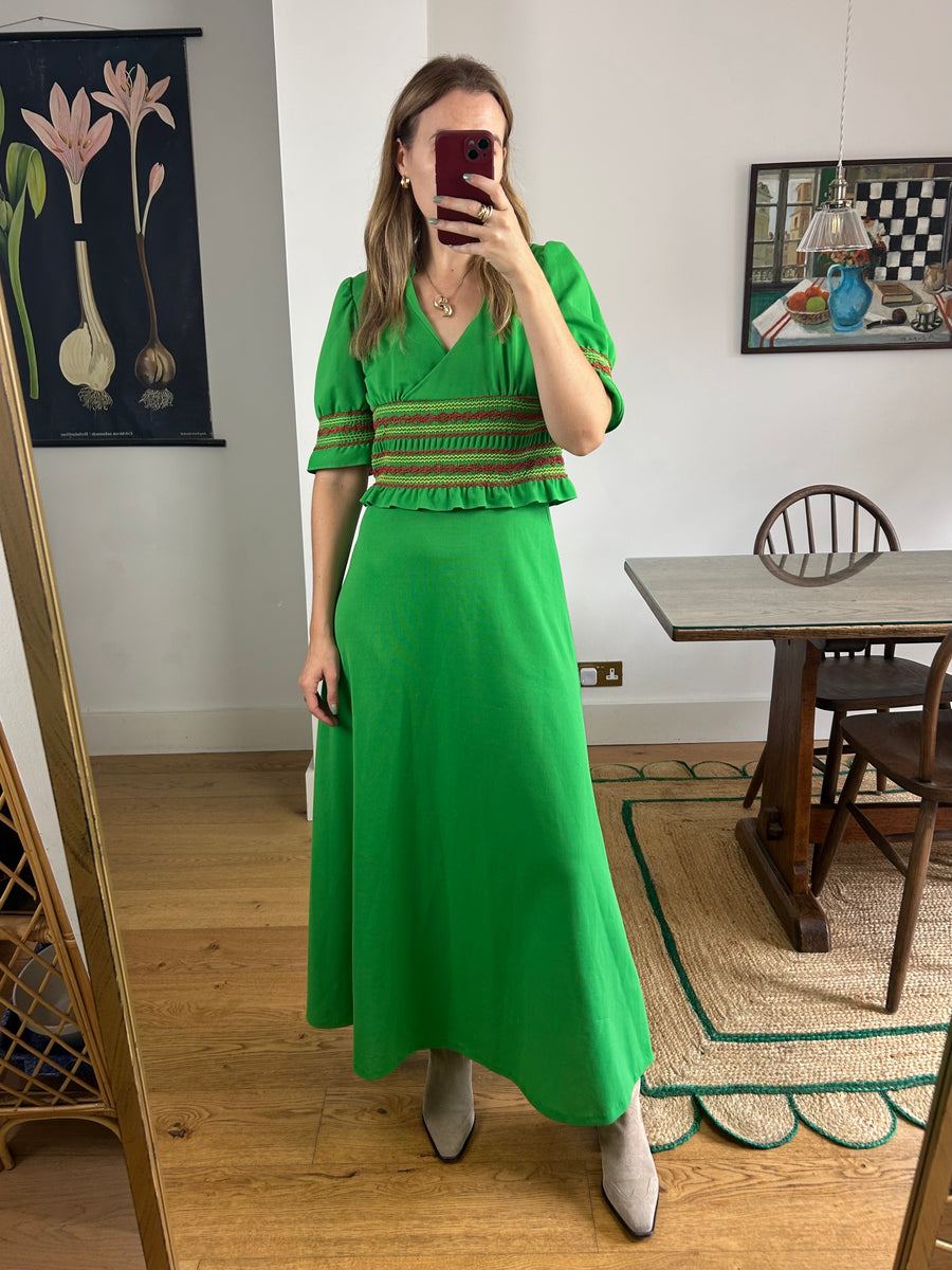 Green Maxi Dress - UK 10