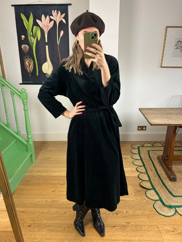 Black Velvet Dress - UK 14/16