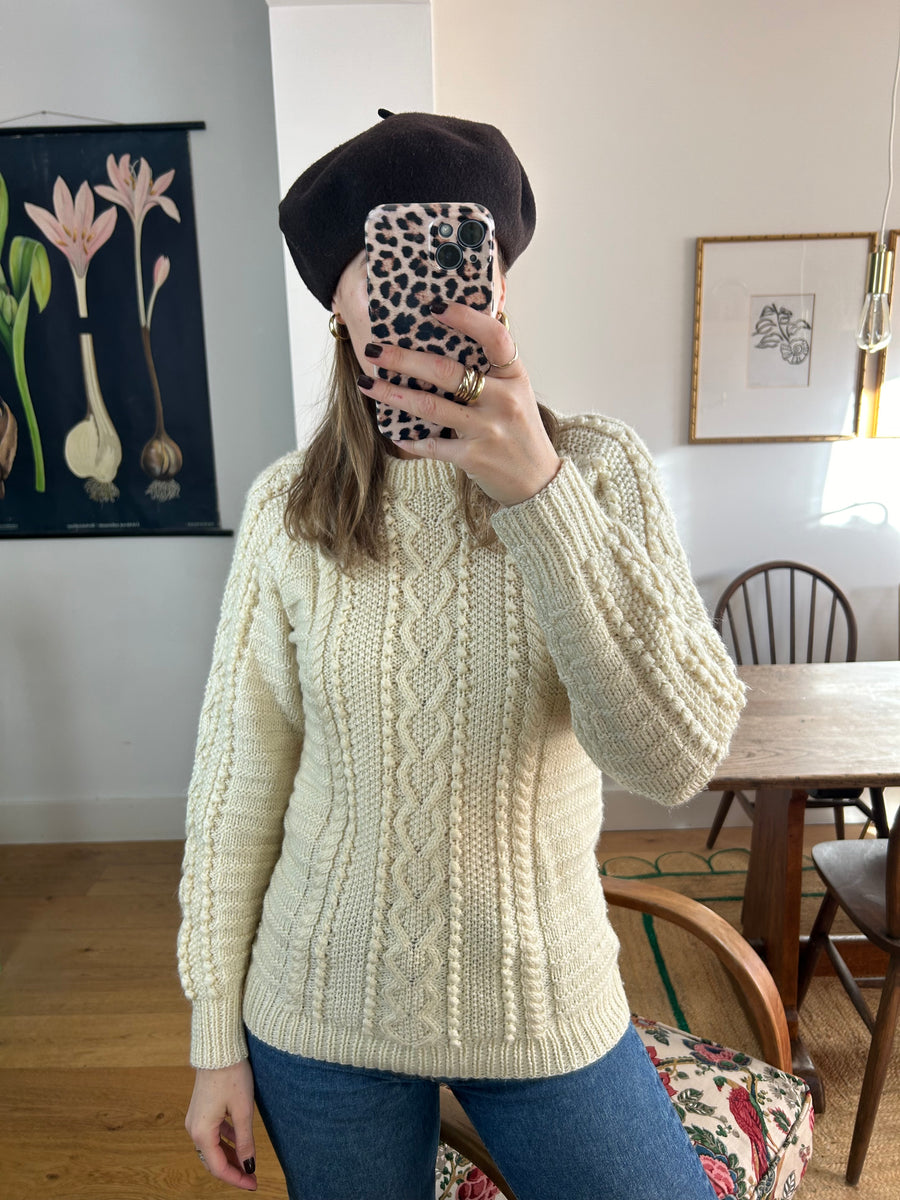 Cable Knit Jumper - S