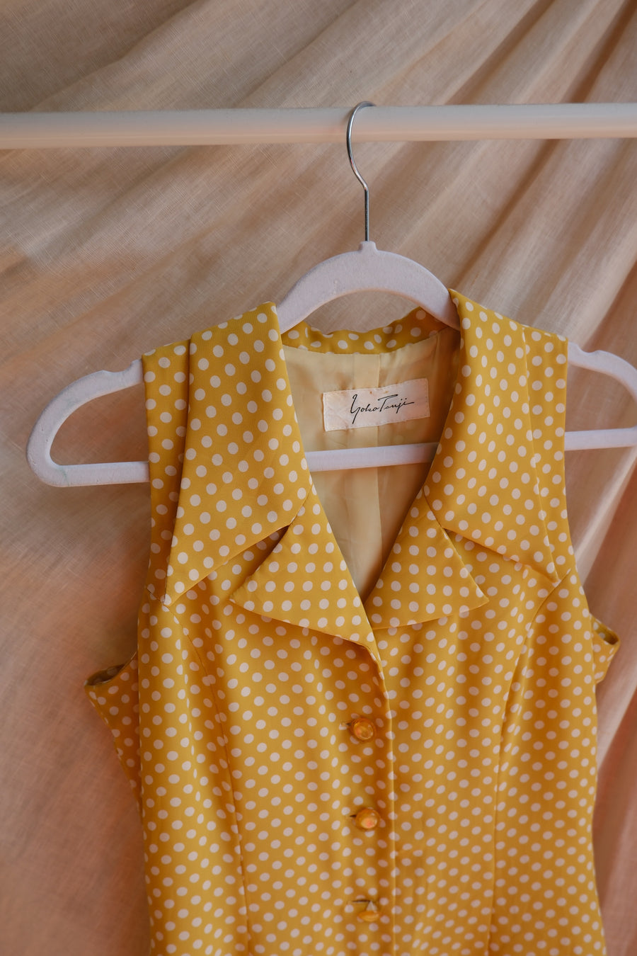 Yellow Polkadot Playsuit - UK 10