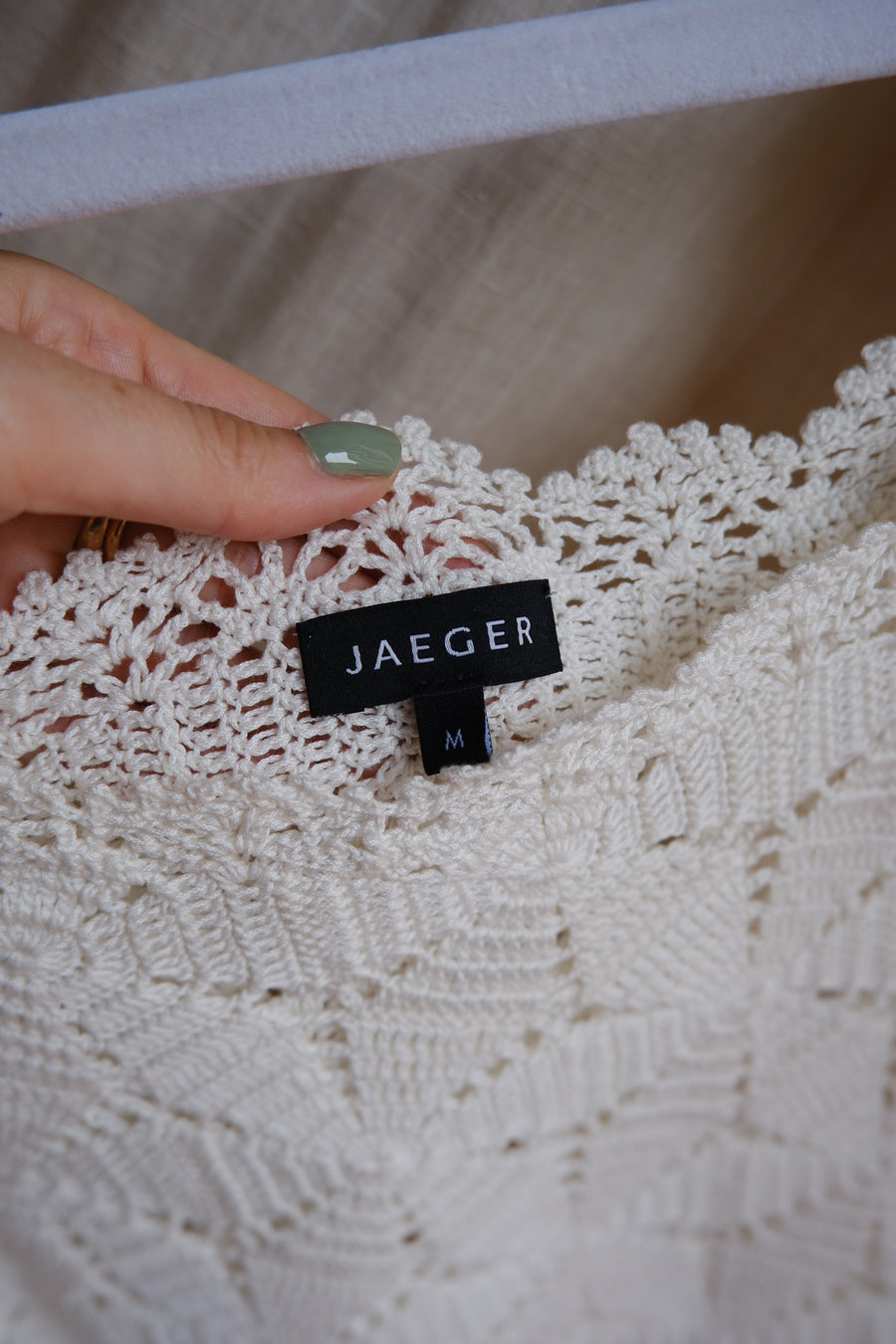 Crochet Tie Waist Top - S