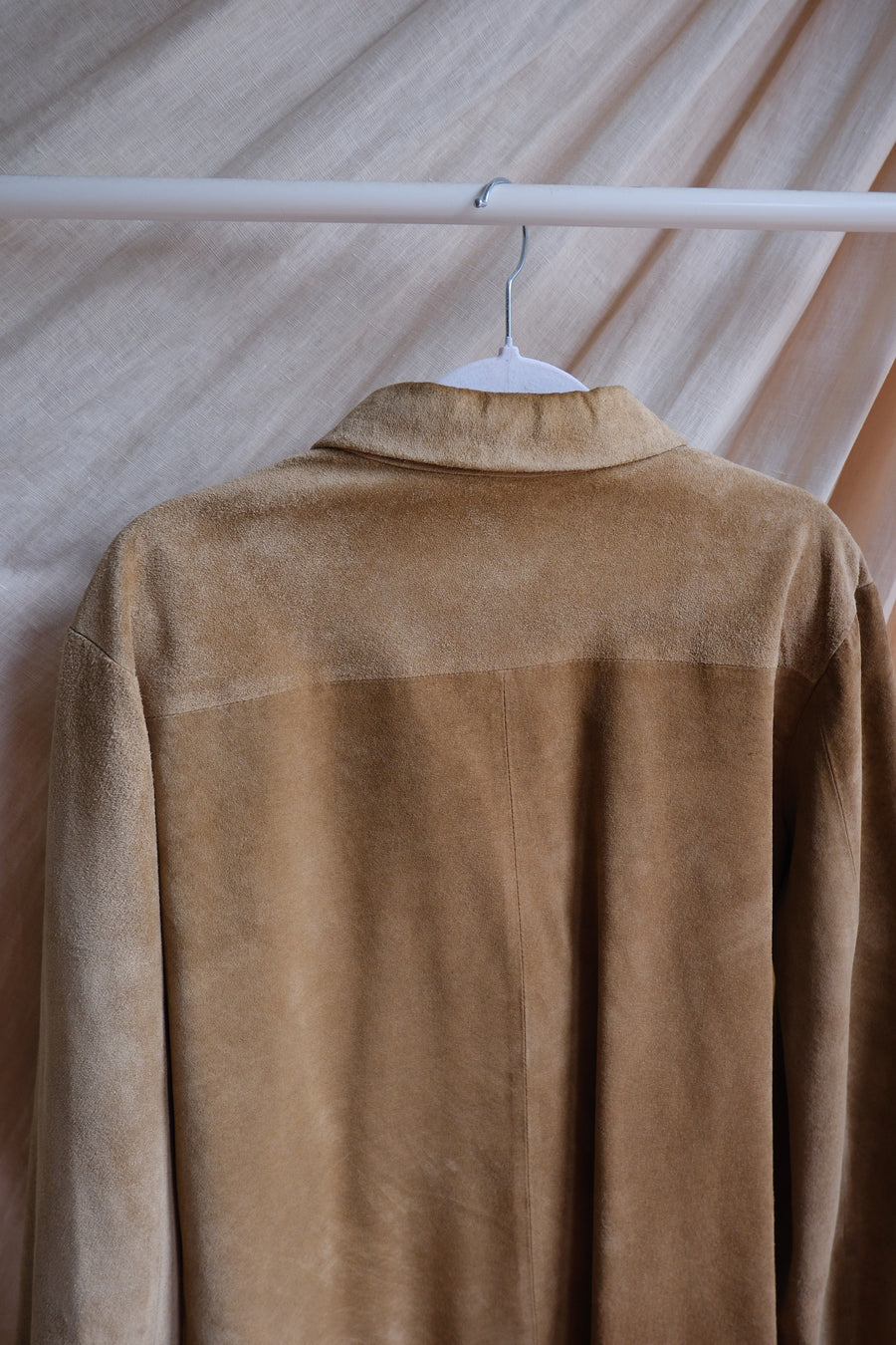 Brown Suede Shacket - M