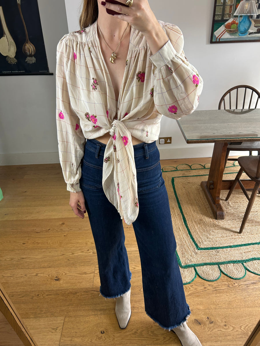 Silk Knotted Top - S-L