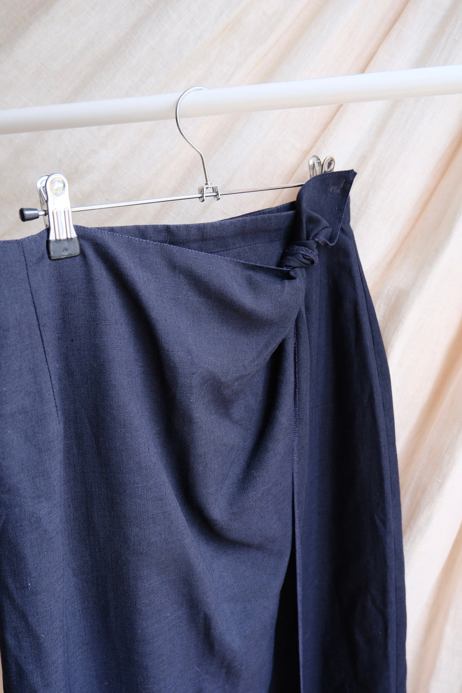 Black Wrap Skirt - UK 8