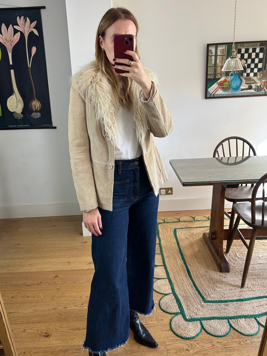 Mongolian Fur Blazer - S