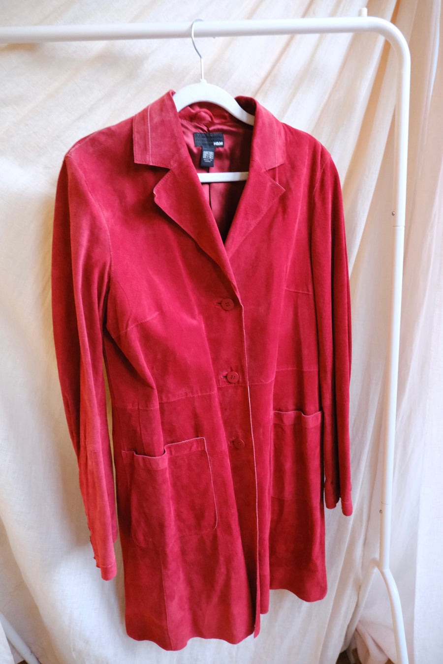 Red Suede Jacket - S/M