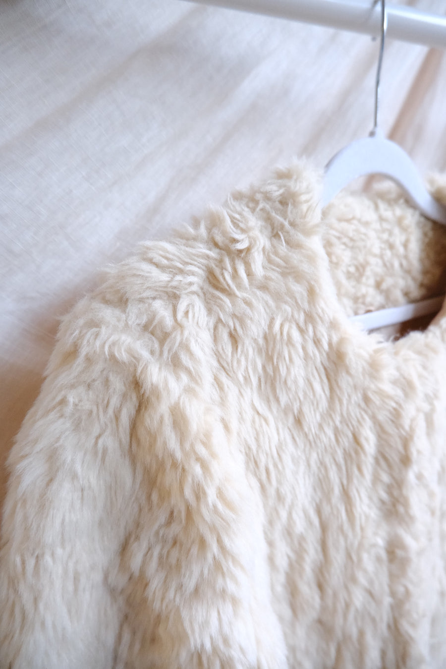 Faux Sheepskin Coat - S