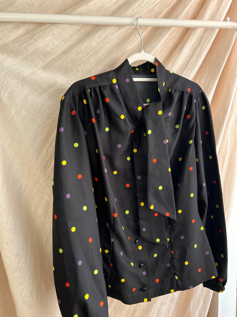 Polkadot Multicolour Blouse - M