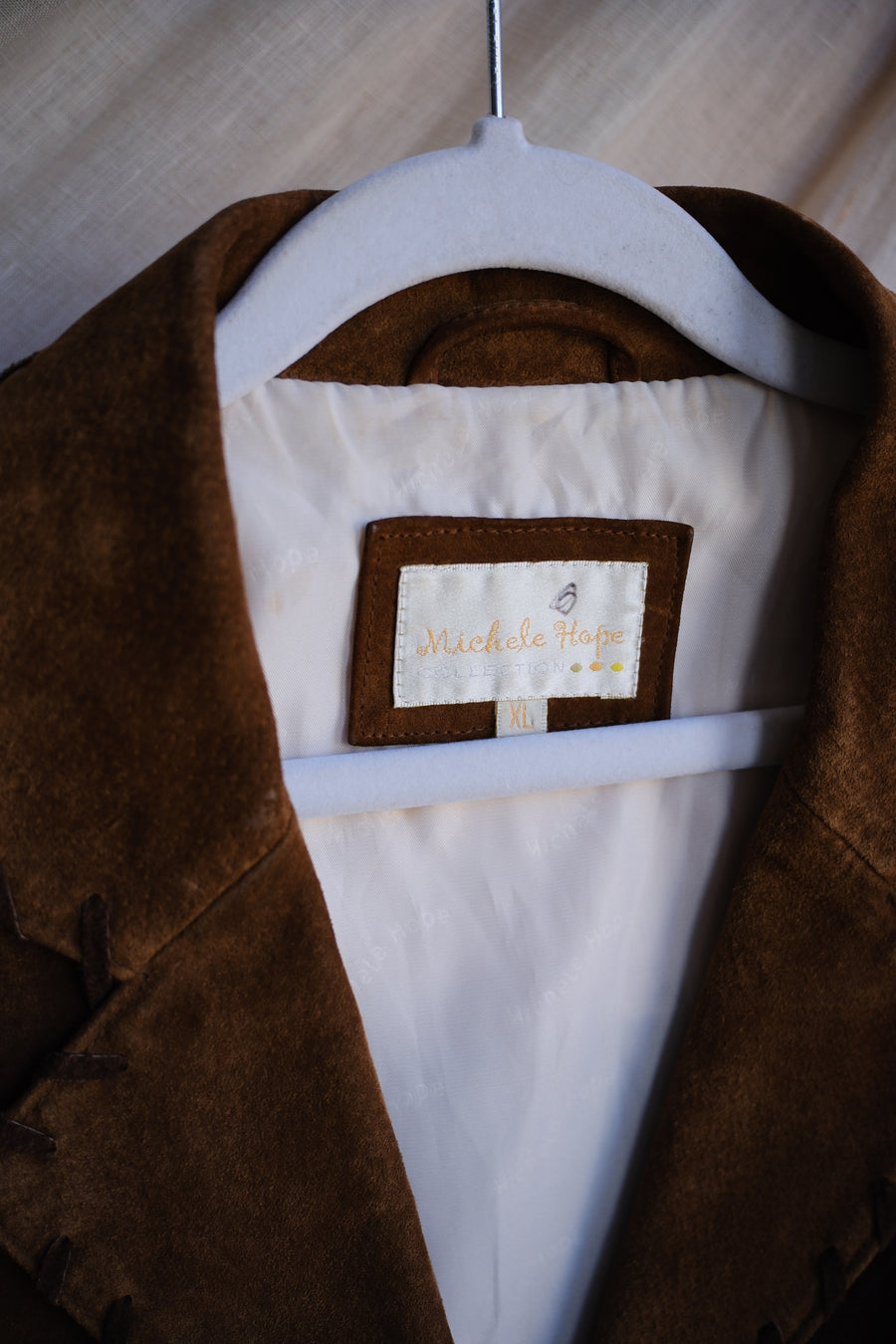 Suede Patchwork Blazer - M
