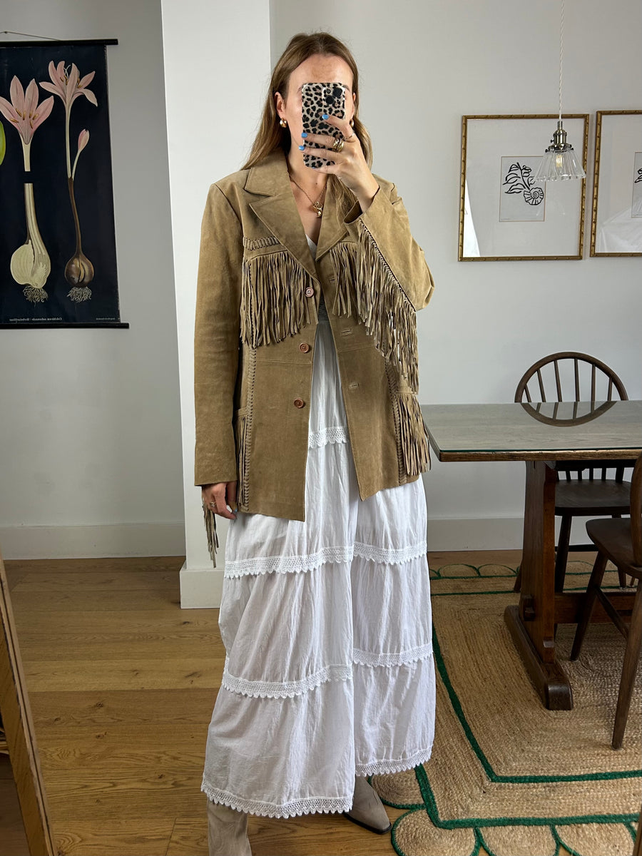 Suede Tassel Jacket - S