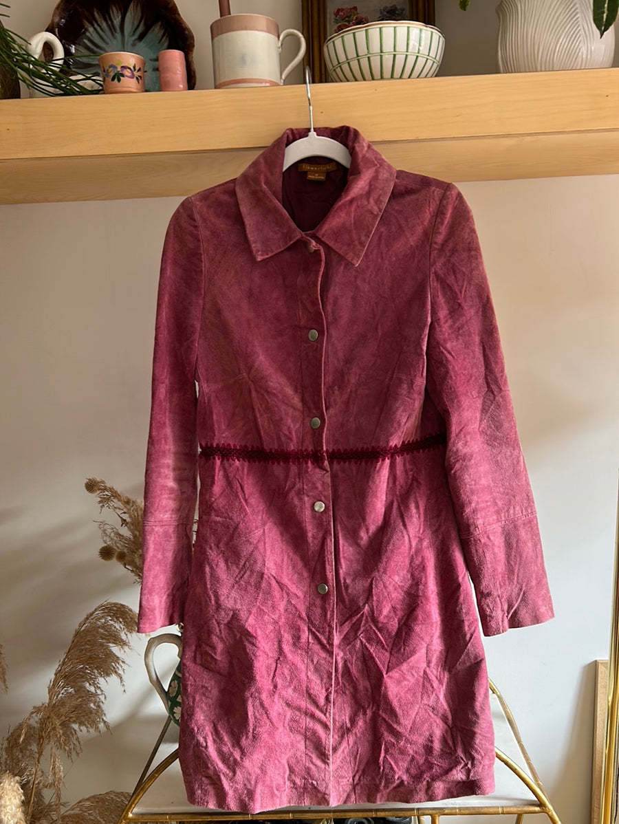 Purple Suede Jacket - S