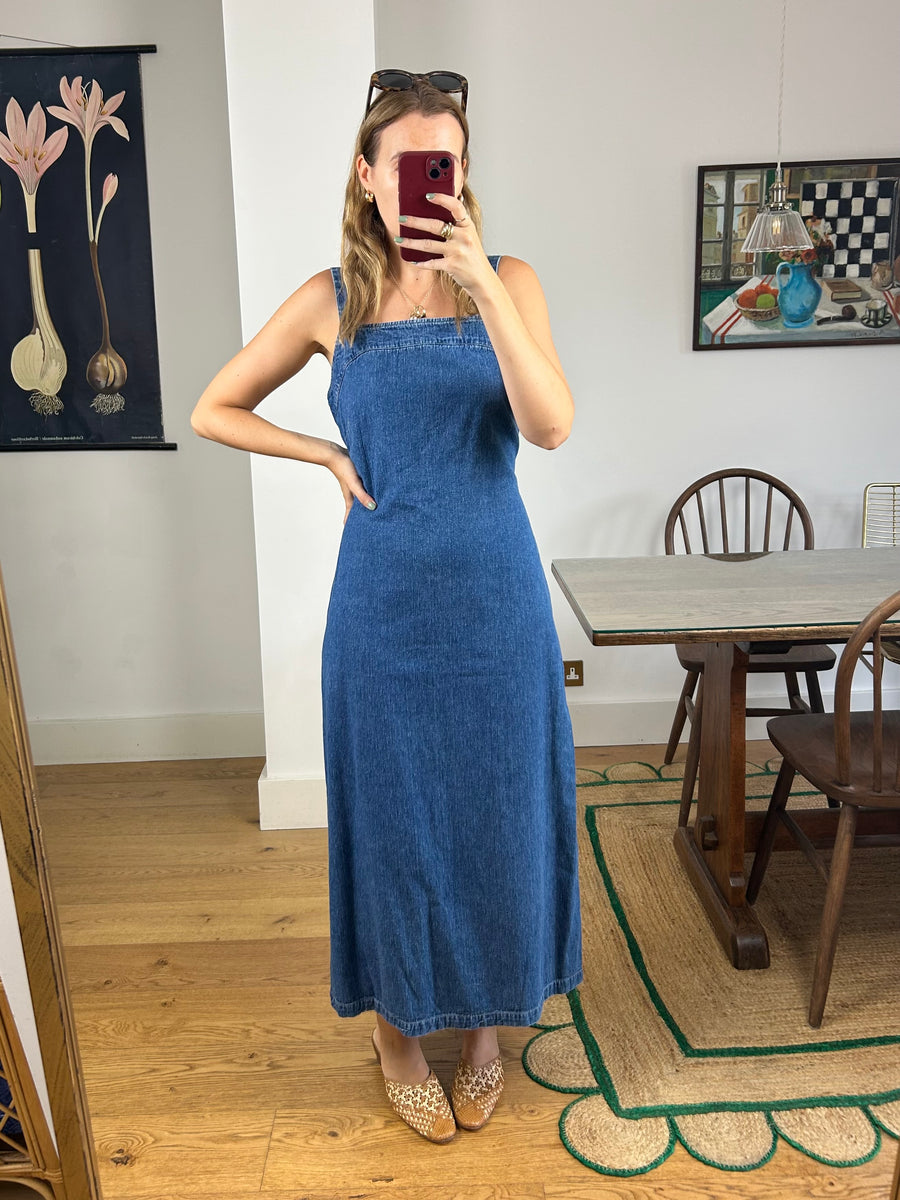 Denim Maxi Dress - UK 10