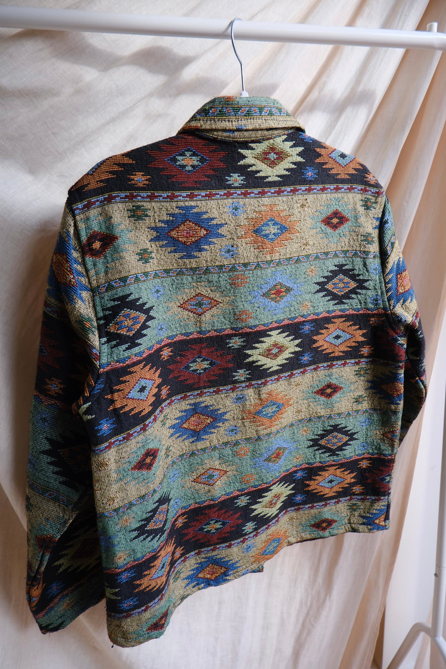 Patterned Tapestry Jacket - M