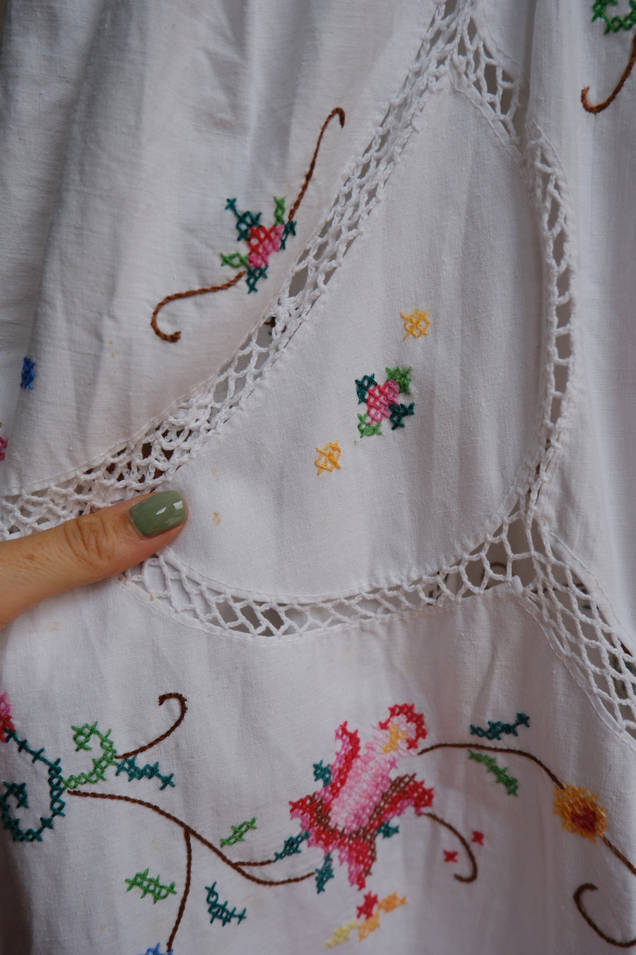 Reworked Embroidered Dress - UK 8