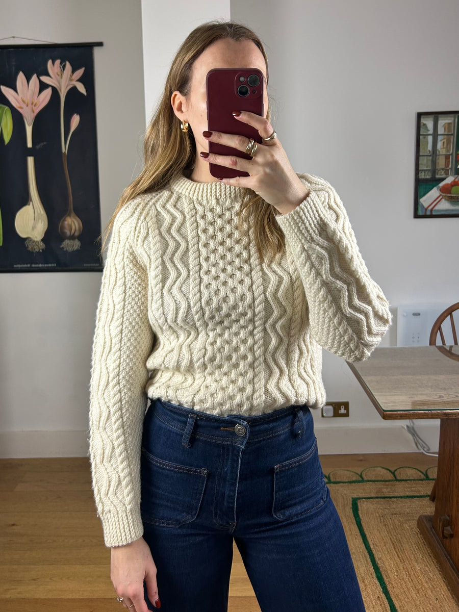 Cable Knit Jumper - S