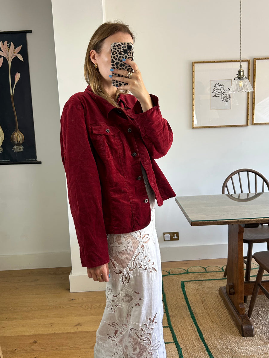 Red Velvet Jacket - M-L