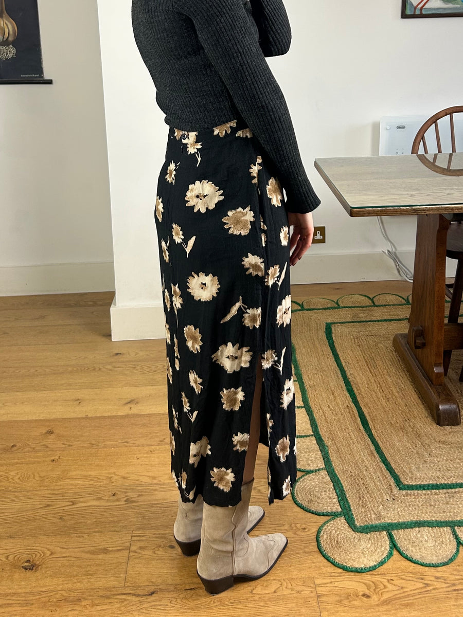 Floral Midi Skirt - UK 10