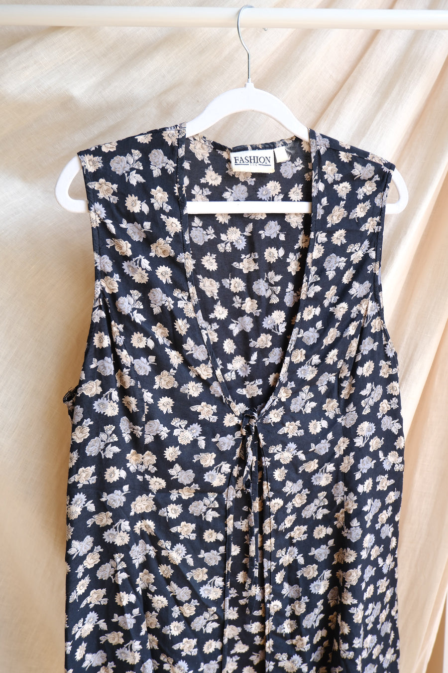 Floral Tie Front Top - M